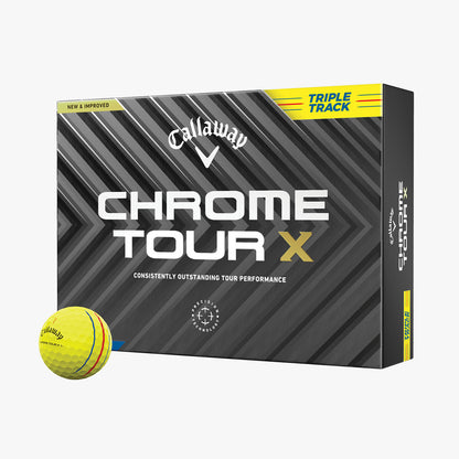 Chrome Tour Triple Track Golf Balls - Dozen