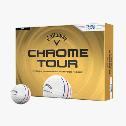 Chrome Tour Triple Track Golf Balls - Dozen
